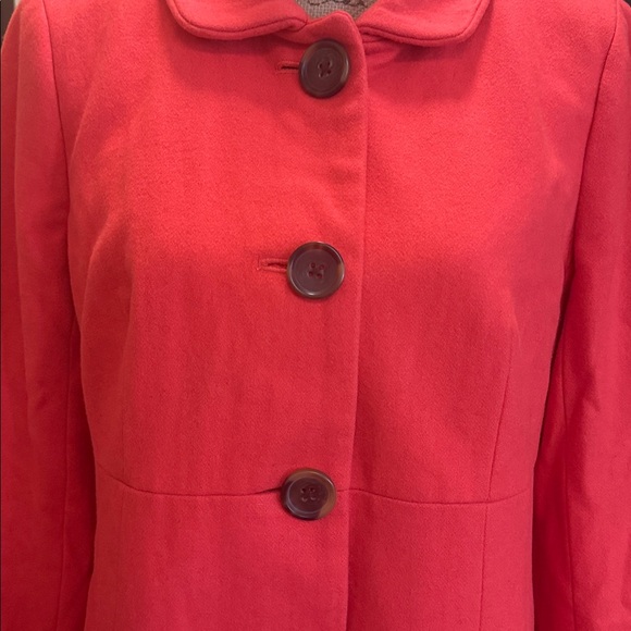 EUC J. Crew striking coral color, flawless coat. Medium thickness. Women’s Sz 10 - Picture 5 of 16